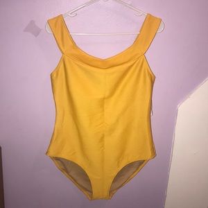Old navy yellow swim one piece